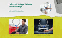 Stainless steel Y exhaust adapter