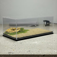 1/64 Scale Display Case Dustproof Desert Diorama Box Stackable Design Acrylic Car Display Case for Hobbyists
