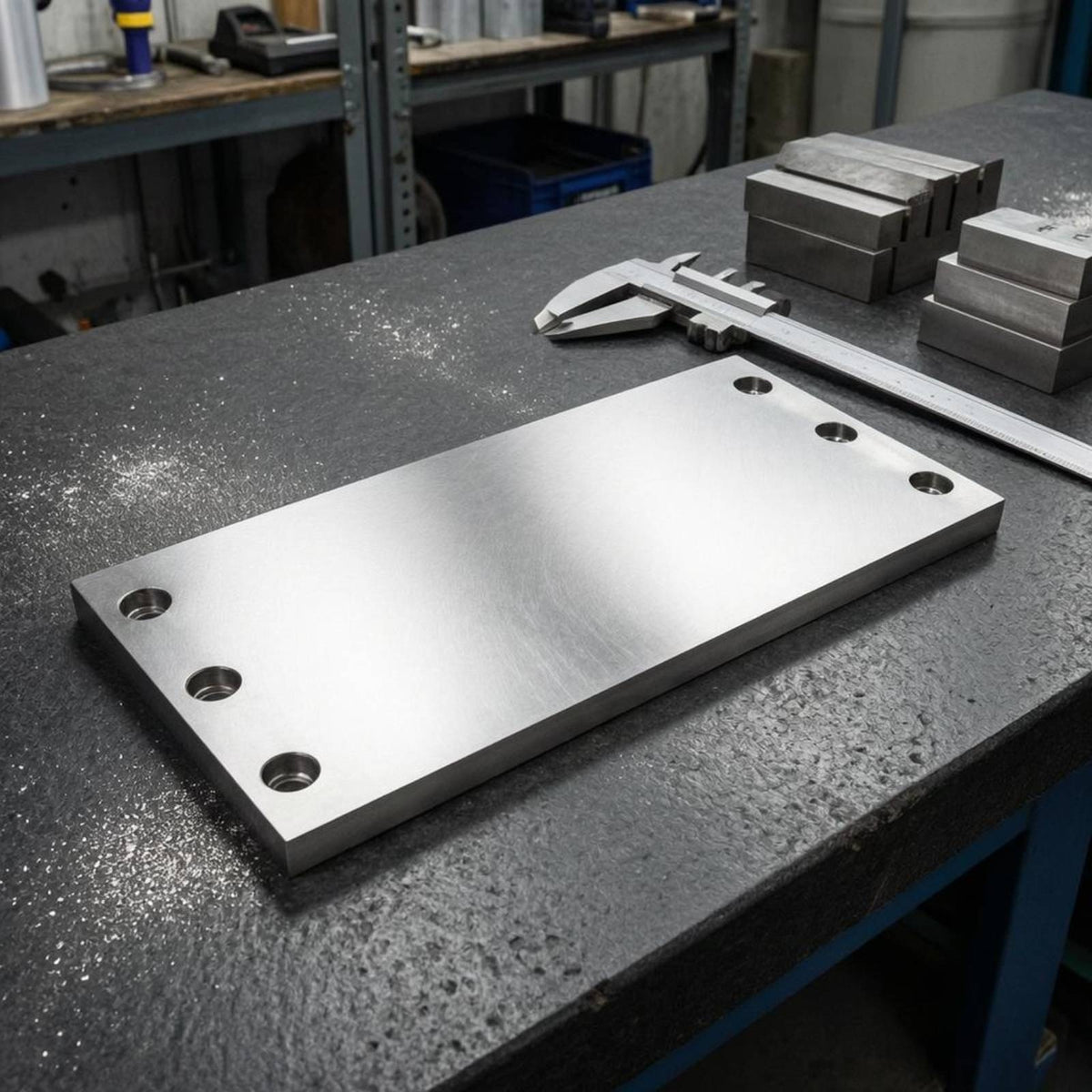 30 Mm Thick Machined Bridge Plate Beveled Ends Rectangular Bridge Plate
