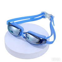 Wide View Adult Swimming Goggles HD Lenses Large Frame Swim Goggles Silicone Seal Waterproof Swimming Eyewear Adjustable Strap for Adults, Professionals, Training