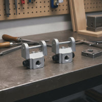 2 Pieces Saw Clamp Metal Clamp Head Threaded Hardware for Handymen, Hobbyists, Workshop, Home Projects