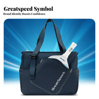 Pickleball Paddle Bag Holds 2 Paddles Pickleball Shoulder Bag Racket Sport Carrier Double Carry Straps Large Storage Capacity