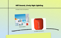 Portable Mini Speaker, Deep Bass, Waterproof Outdoor Travel