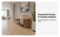 Upholstered Entryway Stool Light Luxury and Aesthetic Upholstered Shoe Rack Bench Padded Seat Multi-Functional for Fitting Room