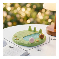 Desktop Micro Landscape Handmade Miniature Pond Miniature Scene for Office
