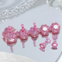 Nail Holder with Attractive Base Translucent Manicure Practice Stand Practical
