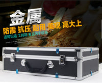 一拖二一拖四无线话筒铝箱麦克风铝合金箱子手提航空箱防震加固款.
