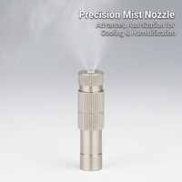 Adjustable Brass Spray Nozzle for, 6mm/8mm Spray Copper for Patio, Greenhouse No #variant:6mm Two-Section Nozzle Type 1
