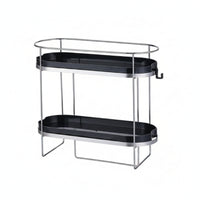 Over-the-Toilet Storage Rack Compact 2-Tier Bathroom Shelf Rustproof