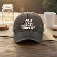 Distressed Finish USA 250th Anniversary Hat Adjustable 1776-2026 Commemorative Hat Breathable American Anniversary Baseball Cap for Patriots