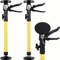 Cabinet Installation Lift Bracket with Telescopic Rod and Drywall Support