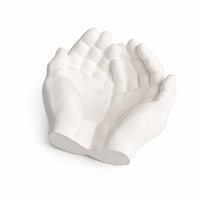 Cupped Hands Dish Sculpted Details Fragrance Stone Ornament Decorative
