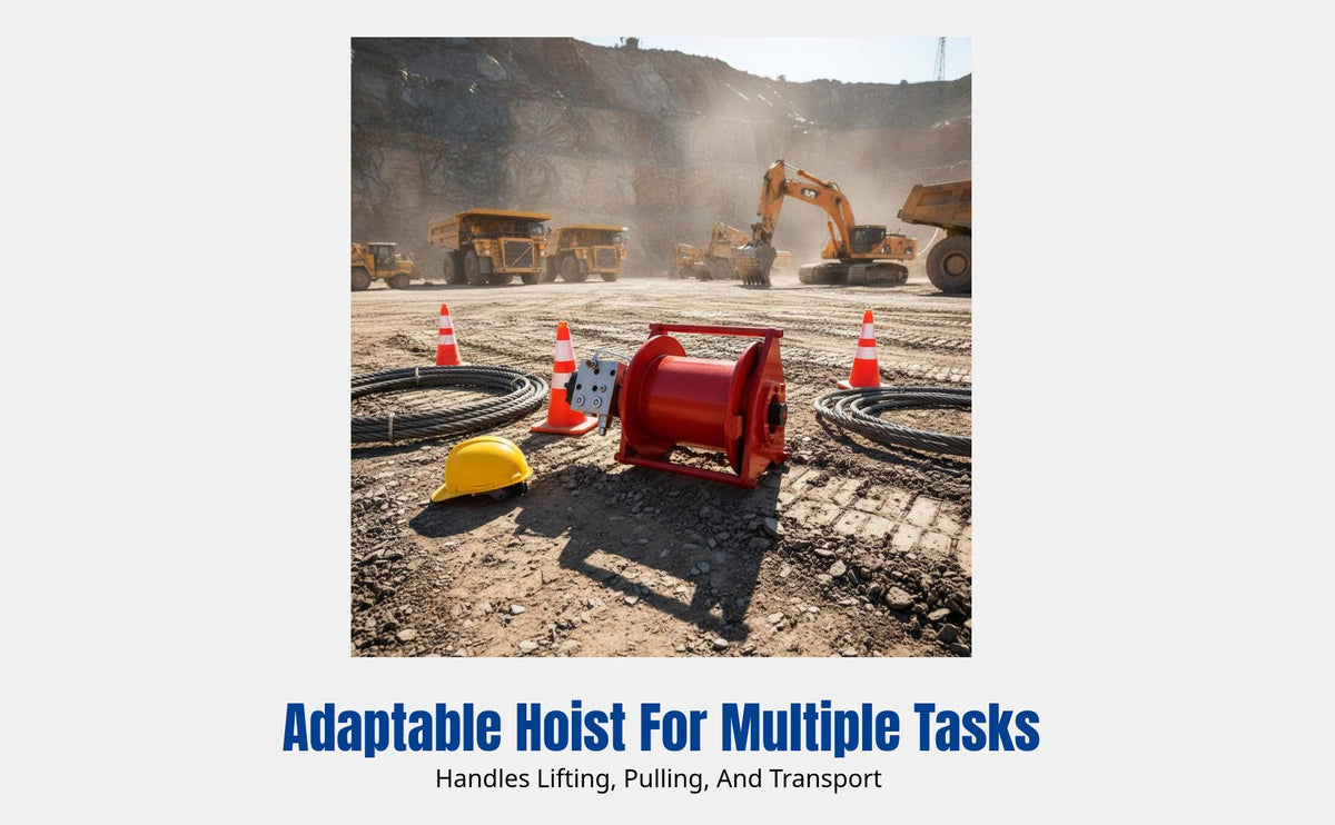 Hydraulic Hoist, Heavy Duty, Commercial Lifting, Mining, Marine, Construction, Multi-Model