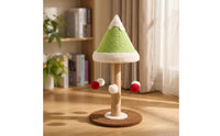 Cat Scratching Column with Toys Comfortable Cat Scratcher with Sisal Post Stable Feline Furniture for Small Apartments