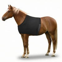 Anti-Rub Horse Vest with Velcro Breathable Horse Bib Stretch Shoulder Guard Defensive for Horses, Equestrians, Stable, Grooming, Transport