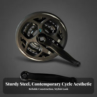 Triple Chainring Crankset With Chain Guard Mountain Bike Crankset Mountain Bike Crank Lever Set Square Taper Crank Lever Set