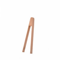 Wooden Food Clip Unwaxed Serving Tongs Slim Arms