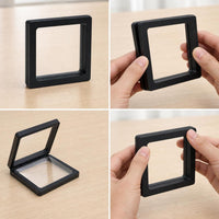 PE Film Jewelry Display Box for Necklace Ring Earring, Transparent Suspension Gift Case