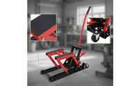 Motorcycle Lift Jack with Wheels Stable for Garage, Mechanics