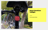Smart Bike Rear Light, Brake Sensing, Waterproof, APP Control