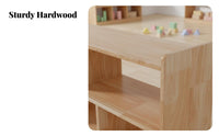 Montessori Cubby Unit KidsChild-Safe Design Multi-Cubby Organizer Rounded Edges Open-Front reach for Toddlers, Daycare, Playroom