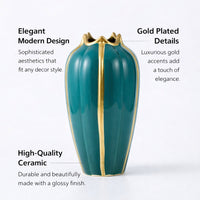 Large Ceramic Pumpkin Vase - European Style