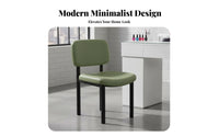 Paddinged Makeup Chair Elegant Design Scalloped Spine Chair Upholstered Decorative Spinerest for Women, Dressing Area