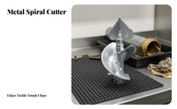 Heavy Duty Spiral Grease Cutter Head Serrated Tip 22mm Sewer Snake Cutter Navigates Pipe Bends for Plumbers, Commercial Kitchens