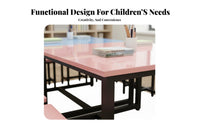 Kindergarten Drawing Table Versatile Kids Craft Table and Chair Set Easy to Clean Classroom Study Desk for Students, Tutoring Center, Playroom, Home