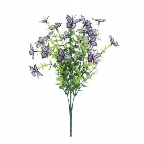 Greenery Eucalyptus Butterfly Spray Realistic Look Artificial Butterfly Branch Reusable Artificial Eucalyptus Stem for Tabletop