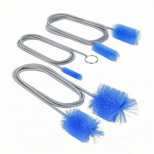 3 Pieces Drain Cleaning Brush Set Nylon Bristles Pipe Cleaning Brush Reusable