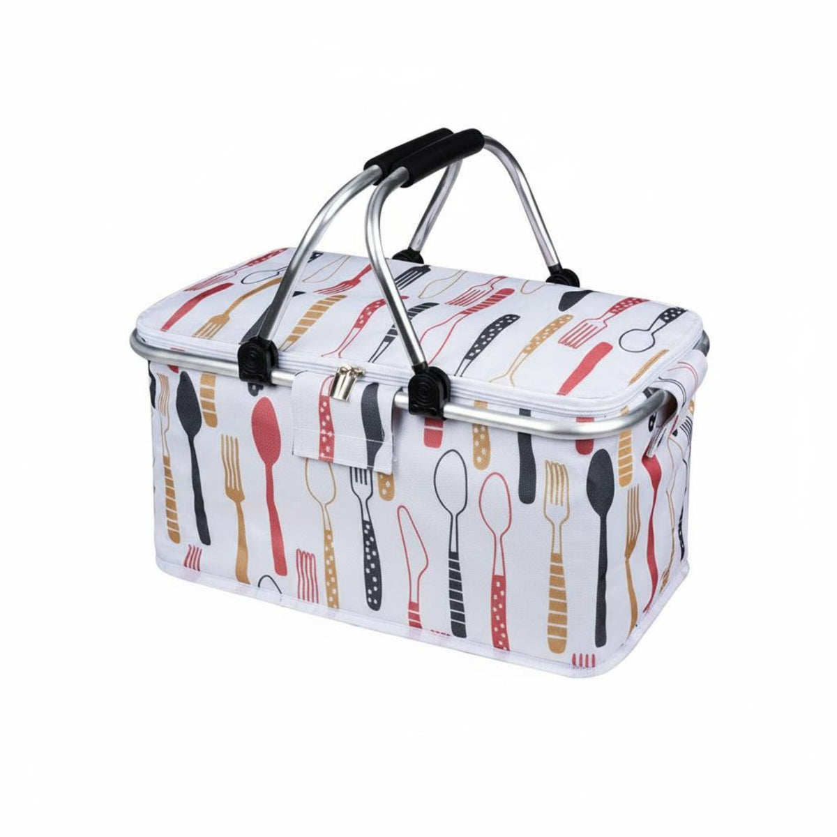 Sturdy Construction Collapsible Insulated Picnic Basket Easy to Clean Large Capacity Thermal Tote for Camping