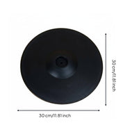 12 Inch Electronic Cymbal Anti-Slip Electric Drum Cymbal Pad Metal Construction Percussion Accessory for Studio Audio Production