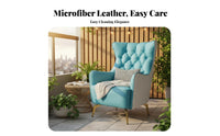 Highrear Side Panel Chair Nordic Aesthetic Upholstered Tallreared Armchair Chair Modern Minimalist Thickly Cushioned