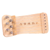 Mini Guzheng Solid Wood Finger Practice Device Portable Natural Wood Color Transparent Small Guzheng Practice
