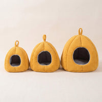 Medium Canvas Bird Nest Box, Warm Insulated Nest with Removable Pad, Hanging Winter Shelter for Small Parrots and Songbirds, 21x21x21cm Cube