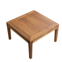 Small Square Kang Table Traditional Asian Floor Design Desk Natural Wood Grain Adaptable for Bay Opening, Floor Mat Room