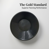 Heavy Duty Gold Washing Pan, Classifier Washing Sieve Tray, Panning Washing Sieveing Use, Wear Resistant Gold Sifting Pan