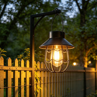 Wavy Openwork Lantern Uncovered Frame Outdoor Lighting Energy Saving