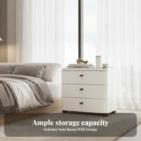 Slim Bedside Table with Drawer Space-Saving Nightstand Multi-Purpose for Bedroom