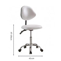 Rolling Salon Stool Padded Seat Swivel Stool Chair Oil Resistant Seating Furniture for Patient-Care, Beauty