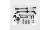 Front and Rear Axle Set Constructed Metal Axle Upgrade Kit Steel Gears for Modders