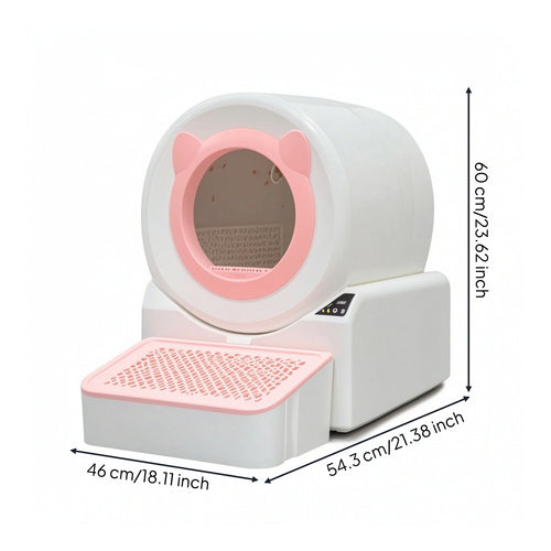 Self-Cleaning Cat Litter Box Enclosed Automatic Cat Litter Box Pet Supplies Electric Handsfree-of-Charge for Cats, Apartments