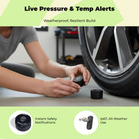 Waterproof wireless tire pressure LCD
