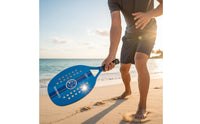 Coastal Paddle Tennis Racket Lightweight Design Coastal Paddle Tennis Paddle Non-Slip Grip EVA Core Paddle Racket for Amateur Enthusiasts, Beginners