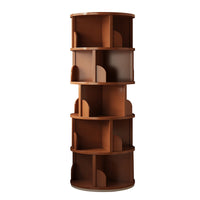 Rotating Display Cabinet for Books, Floor-Standing Corner Bookshelf for Living Room and Study