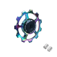 Rear Derailleur Pulley Wheel Lightweight Ceramic Bearing Guide Wheel Aluminumuminum Uminum Derailleur Pulley Long-Lasting Cycle