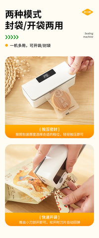 Portable Mini Sealing Machine for Coffee, Tea, and Snacks