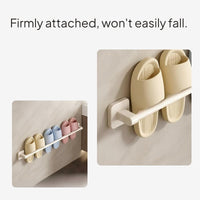 Stainless Steel Wall Slipper Rack, No-Drill, Draining Design
