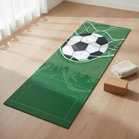 Exercise Mat Sweat-Absorbent Non-Slip Exercise Mat Extra Wide for Soccer Fans, Beginners, Home Gym, Pilates, Meditation